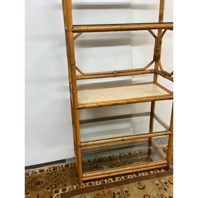 Organic Modern Bamboo Etagere For Sale - Image 11 of 13