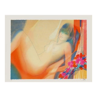 1990 Jean-Baptiste Valadié Evanescence Signed Lithograph For Sale