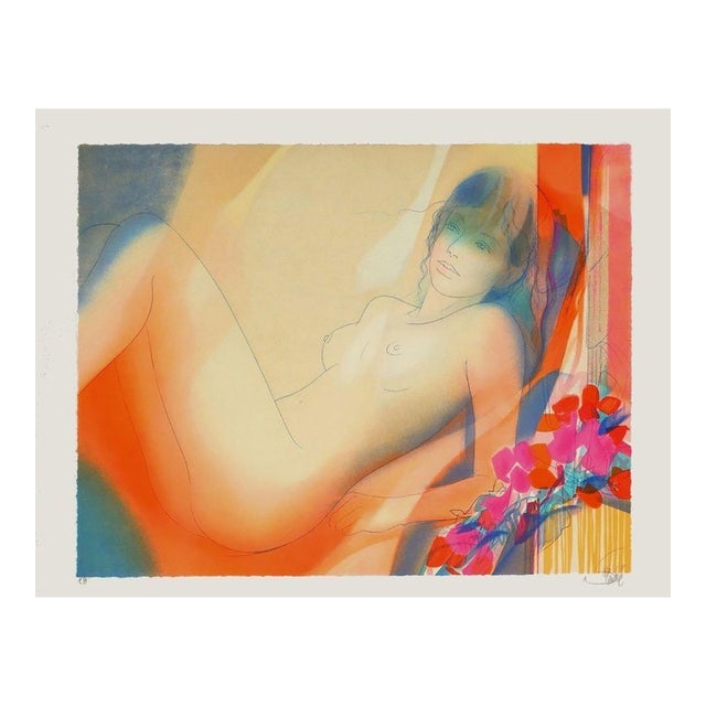 1990 Jean-Baptiste Valadié Evanescence Signed Lithograph For Sale