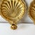 Mid 20th Century Mid 20th Century Brass Clamshell Candlestick Sconces For Sale - Image 5 of 7