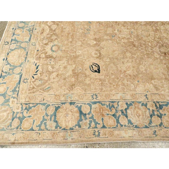 Early 20th Century Galerie Shabab Collection Early 20th Century Persian Tabriz Room Size Carpet For Sale - Image 5 of 8