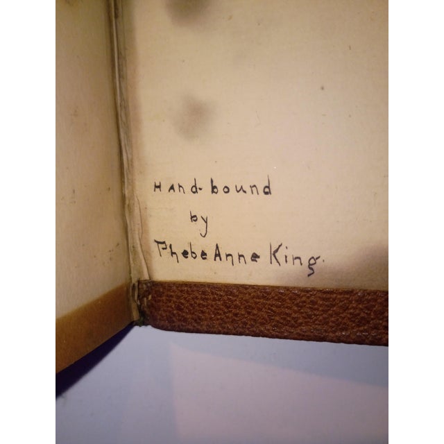 Late 19th Century Signed Shakespeare's Sonnets One of a Kind Full Leather Artisan Hand-Bound, 1899, Art Nouveau Illustrations by Henry Ospovat For Sale - Image 5 of 14
