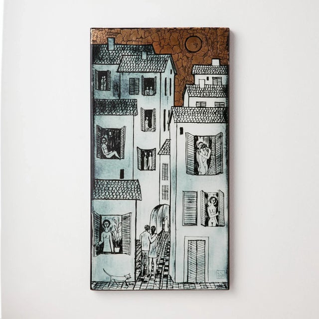 Vitus Lőrincz, Lovers Lane, Enamel For Sale - Image 9 of 9