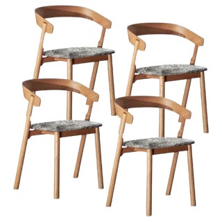 Nude Dining Chairs by Made by Choice, Set of 4 For Sale