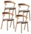 Nude Dining Chairs by Made by Choice, Set of 4 For Sale
