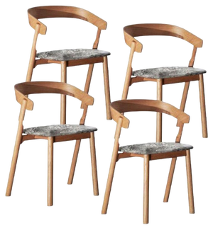Nude Dining Chairs by Made by Choice, Set of 4