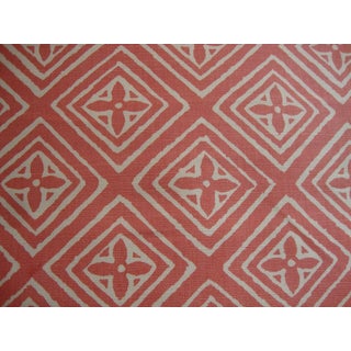 Quadrille China Seas Fiorentina in Custom Pink on Tint Linen - 6 Yards For Sale