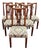 Late 20th Century Solid Rosewood Hepplewhite Dining Chairs - Set of 6 For Sale