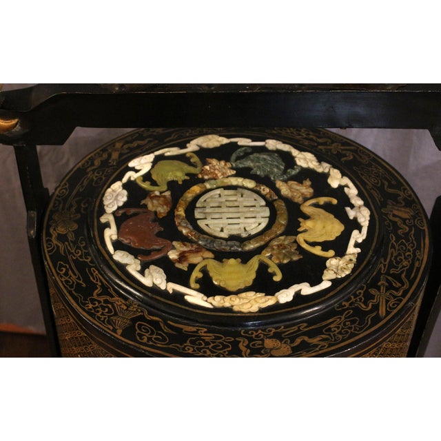 Chinese Early 20th Century Grand Scale Chinese Wedding Basket For Sale - Image 3 of 9