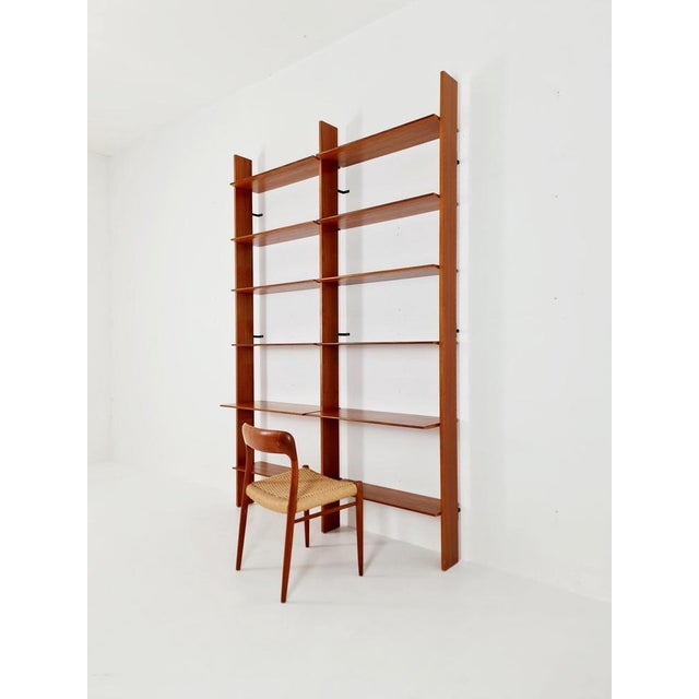 Vintage German Teak Bookshelf, 1960s For Sale - Image 11 of 11