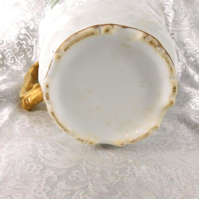 1940s Unmarked Signed Hand Painted Chocolate Pot Teapot For Sale - Image 13 of 13