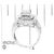 14KT White Gold Diamond Cocktail Ring (1 1/2 cttw, H-I Color, SI2-I1 Clarity) For Sale In New York - Image 6 of 6