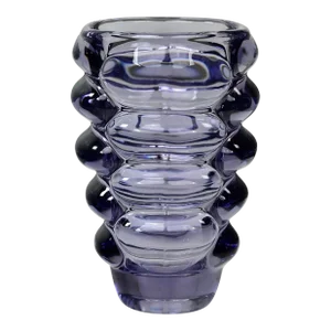 1960Äôs Violet Bohemian Glass Vase Attributed to Vladislav Urban for Hermanova Hut Sklo Union Czech Republic
