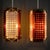 A pair of pendant lamps designed by Wiktor Berndt for the Swedish glassworks Flygsfors during the 1960s. Each lamp is...
