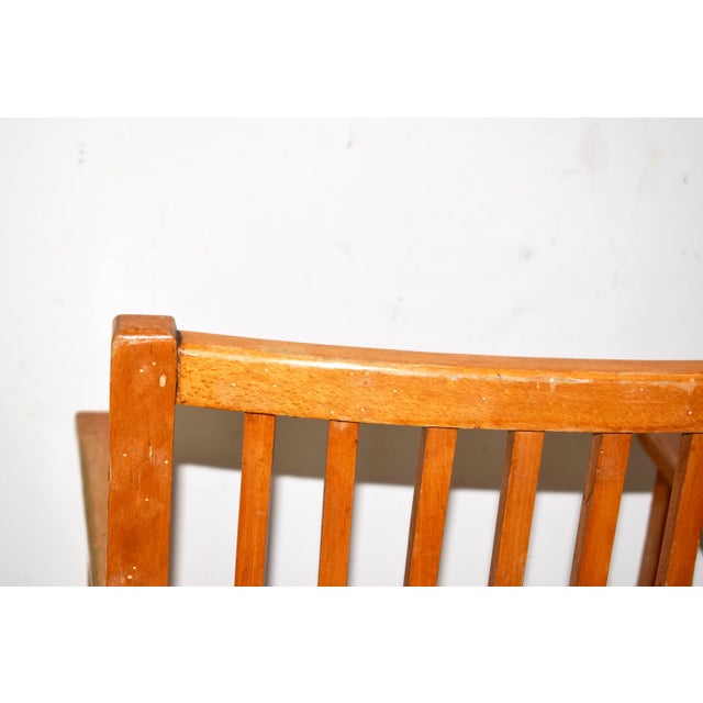 Set of Italian Wood & Cord Lounge Chairs, 1940s For Sale - Image 9 of 15