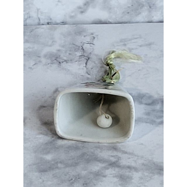 1950s 1950s Porcelain Christmas Ornament Bell For Sale - Image 5 of 10
