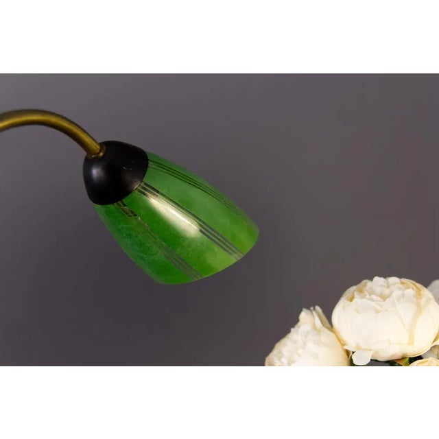 Mid-Century Tri-Color Bakelite & Brass Chandelier, 1950s For Sale - Image 10 of 18