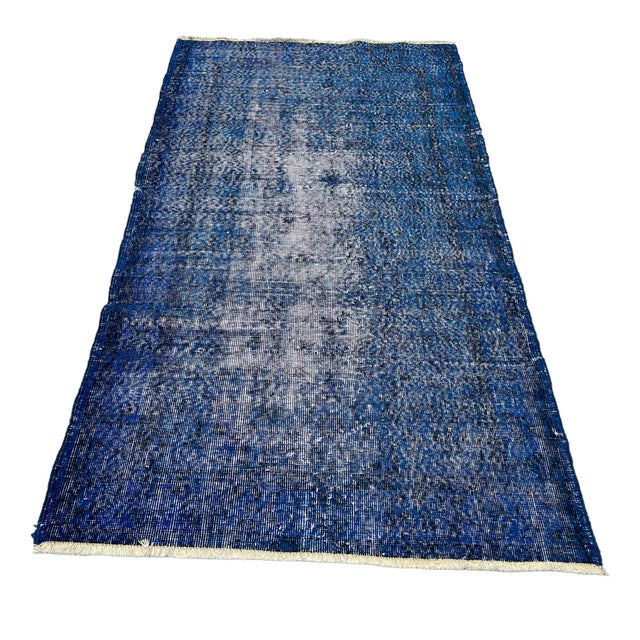 Turkish Distressed Narrow Runner Rug For Sale - Image 9 of 10