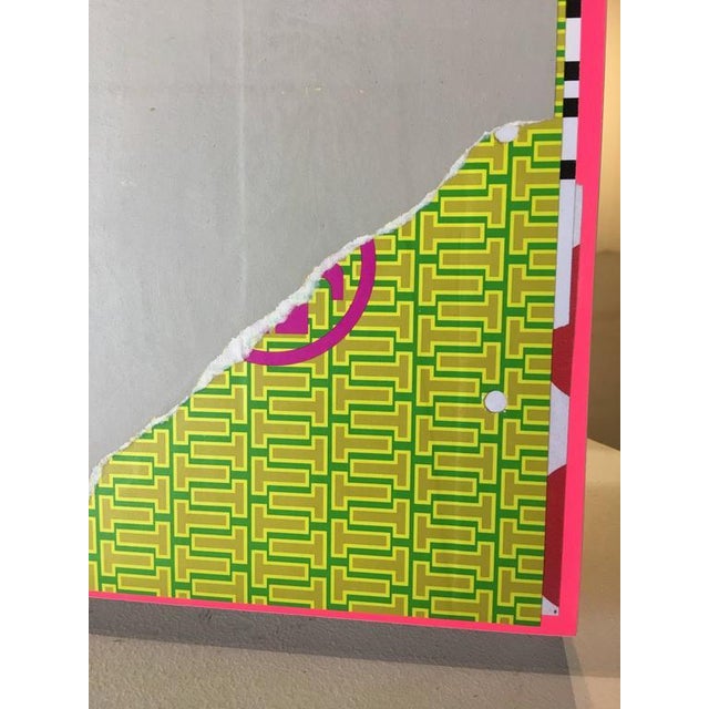 Plastic William Finlayson Jr., Mixed Media Painting Titled: "EastSide", 2017 For Sale - Image 7 of 8