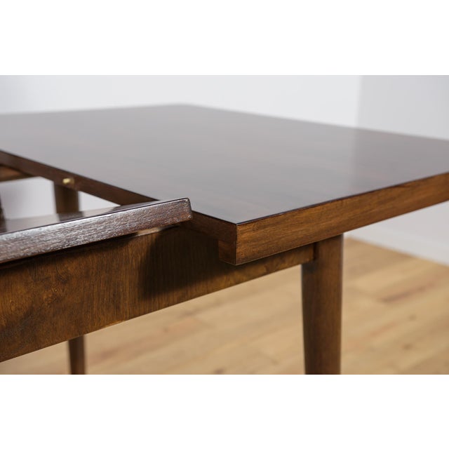 Mid-Century Walnut Dining Table by Bohumil Landsman for Jitona, Former Czechoslovakia, 1960s For Sale - Image 16 of 18