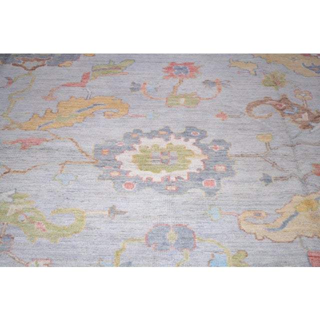 2020s New Moroccan Oushak Professional Hand Knotted Wool Rug, 10x14 For Sale - Image 5 of 5