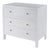 Nora 34 in. W Wood 3 Drawer Chest, White For Sale