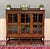 BEAUTIFUL Antique English Jacobean Oak Bookcase or Display Cabinet with Triple Glass Doors ~~c. 1930s ~~PERFECT for your...