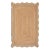 Light Blue Natural Jute Wave Scallop 6x9Ft. For Sale