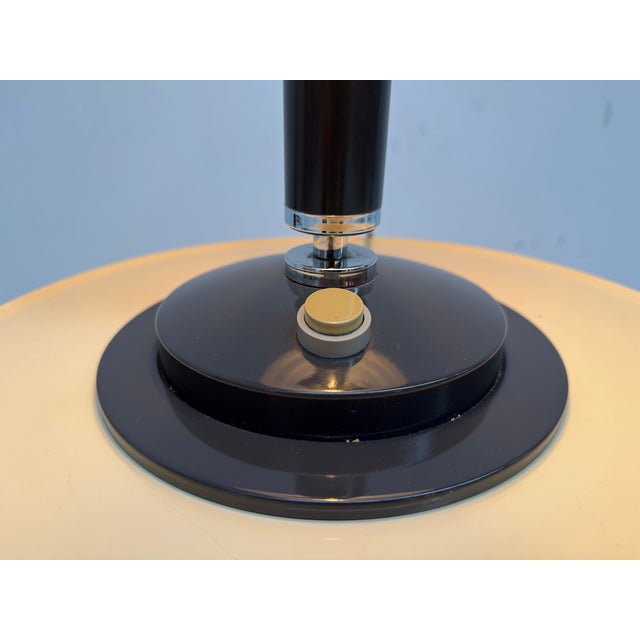 1960s Mid-Century Table Lamps in Milk Glass and Metal from Napako, Czechoslovakia,1960s, Set of 2 For Sale - Image 5 of 11