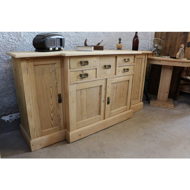 Country-Style Chest of Drawers in Wood, 1980s For Sale - Image 6 of 8