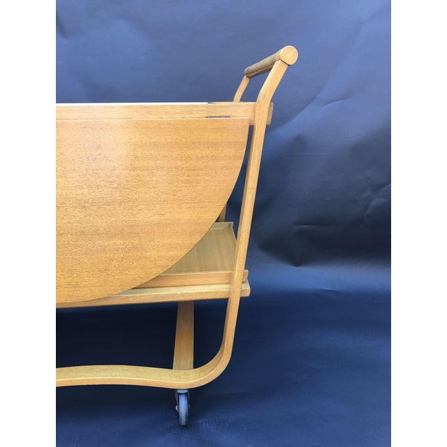 Dunbar Berne Edward Wormley for Dunbar Model 4487 Mahogany Bar Cart. Usa 1950's. For Sale - Image 4 of 9