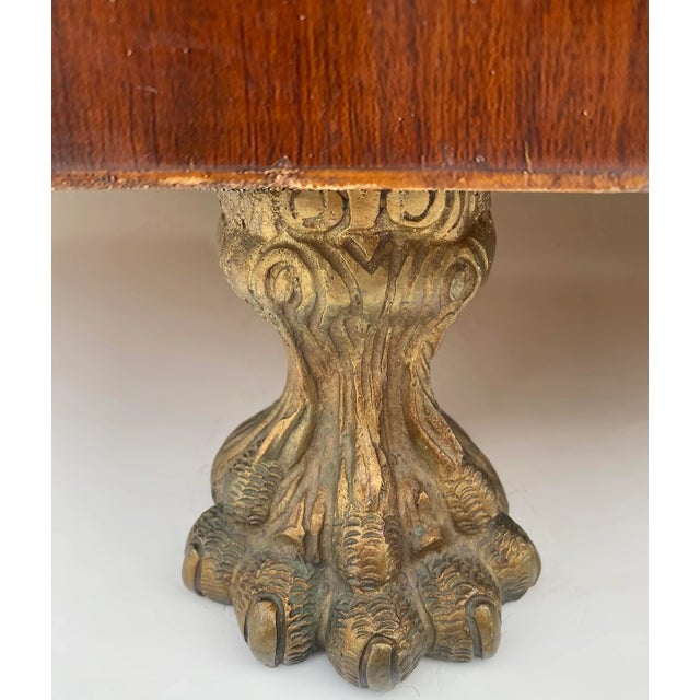 Late 20th Century Marquetry Sideboard French, Granite, Inlay, Bronze Mounts and Feet For Sale - Image 11 of 12