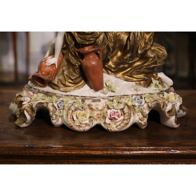 Mid-Century Italian Capodimonte Style Porcelain Figural Group by Benrose For Sale - Image 4 of 12