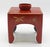 Vintage Japanese Red Lacquer Sakazuki Sake Set With Stand For Sale - Image 4 of 8