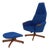 1960s Mid Century Walnut Lounge Chair and Ottoman by Adrian Pearsall for Craft Associate For Sale