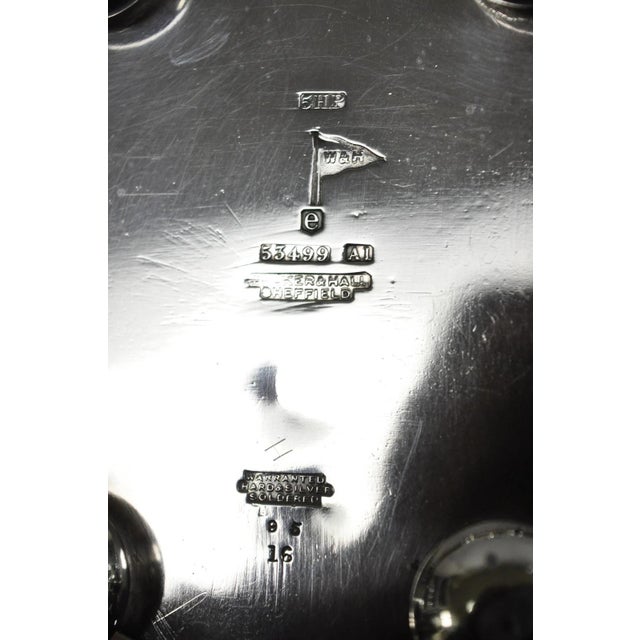 Antique Walker & Hall 53499 Art Deco Silver Plated Tea Service Set - 4 PCS For Sale - Image 15 of 16