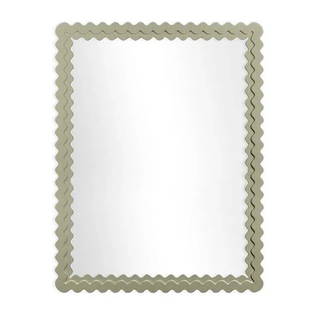 Contemporary Fleur Home Carnival Chaos Rectangle Mirror in Cooking Apple Green, 36x48 For Sale - Image 3 of 3