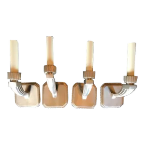 Vintage Marvin Alexander Nickeled Bronze Sconces - Set of 4