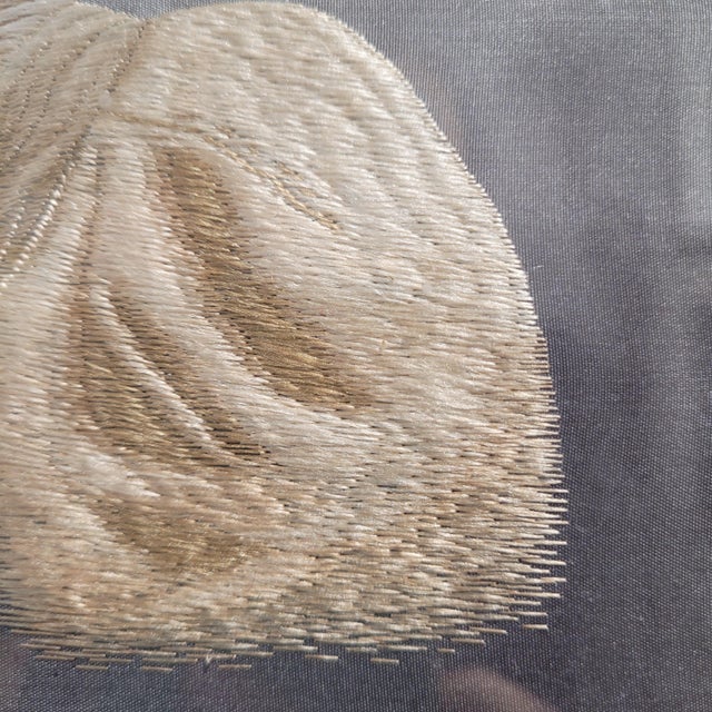 Japanese Artist, Portrait of a Thinker, 1920s, Silk For Sale - Image 10 of 11