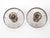 1960s Spanish French Empire Nickel Plated Brass Crystal Basket Semi Flush Mounts - A Pair For Sale - Image 4 of 8