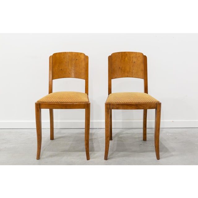 Art Deco French Dining Chairs, 1930s, Set of 4 For Sale - Image 9 of 9