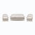 Mid-Century French Art Deco Style Sofa with Brass Details, 1950s For Sale - Image 9 of 10