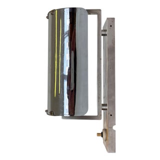 Vintage Bauhaus Adjustable Chrome Wall Lamp, 1930s For Sale