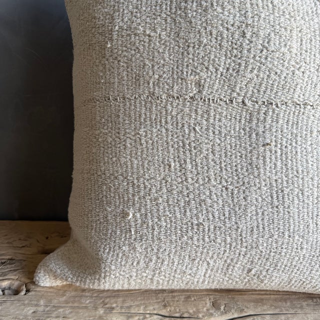 Not Yet Made - Made To Order Vintage Rug Pillow Cover With Original Seams For Sale - Image 5 of 6