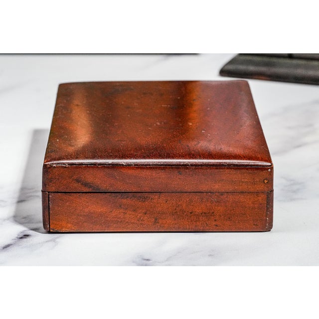 Refined Mid Century Modern Solid Wood Dresser Jewelry Trinket Box Home Decor For Sale In New York - Image 6 of 9