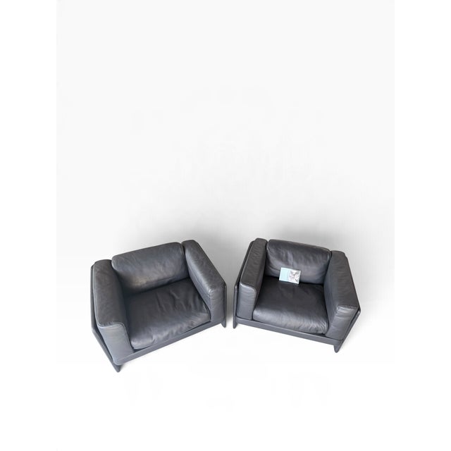 Postmodern Le Capannelle Chairs by Tito Agnoli for Poltrona Frau, 1980s, Set of 2 For Sale - Image 3 of 13
