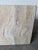 1980s Italian Postmodern Bullnose Beige Travertine Square Coffee Table by Stone International For Sale - Image 15 of 18