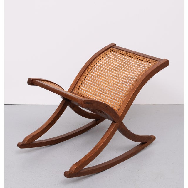 1960s Organic Shaped Wicker Footstool, Holland, 1960s For Sale - Image 5 of 8