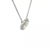 1990s Diamond Halo Gold Pendant 2.15ct 14k White Chain Necklace For Sale - Image 5 of 8