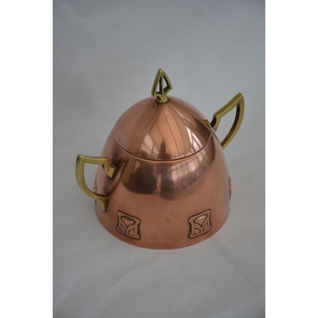 Art Nouveau Secessionist Copper-Plated Sugar Bowl from WMF, 1900s For Sale - Image 4 of 18